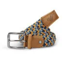Voi Men's Donald Nylon Weave Belt - Navy/Orange - One size - Navy/Orange Afbeelding 1
