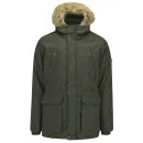 Ringspun Men's Mike Ripstop Parka Coat - Khaki - S - Kaki Afbeelding 1
