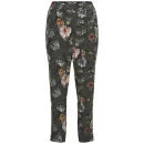 ONLY Women's Trixie Floral Trousers - Cloud Dancer - 34/UK 6 - Wit Afbeelding 1