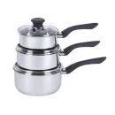 Russell Hobbs Fusion 3-Delige Pannenset van Roestvrij Staal Afbeelding 1