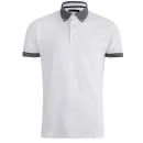 French Connection Men's Black Caravan Peached Plain Polo - White - S - Wit Afbeelding 1