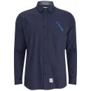 Boxfresh Men's Cabelline Shirt - Mid Navy - S - Mid Navy Afbeelding 1