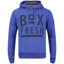 Boxfresh Hagro Hoody voor Heren met Grafische Print - Paarsblauw Bespikkeld - S - Blue Marl Afbeelding 1