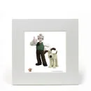 Wallace and Gromit Thumbs Up Fine Art Print Afbeelding 1