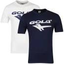 Gola 2-Pack T-Shirts voor Heren - Marineblauw/Wit - S - Navy/White Afbeelding 1
