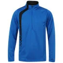 Reebok Men's Half Zip Long Sleeved T-Shirt - Blue - XXL - Blauw Afbeelding 1