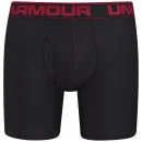 Under Armour Men's The Original 6 Inch Boxerjock - Black/Red - S - Black/Red Afbeelding 1