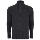 Ringspun Men's Tomales Funnel Knit - Navy Marl - S - Navy Marl Afbeelding 1