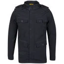 Brave Soul Men's 3/4 Length Oxford Jacket - Charcoal - S - Charcoal Afbeelding 1