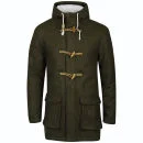 Tokyo Laundry Men's Arland Melton Hooded Jacket - Forest Green - S - Forest Green Afbeelding 1