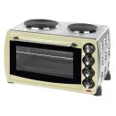 Elgento 28 Litre Cream Mini Oven with Double Hot Plates Afbeelding 1