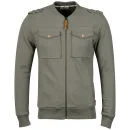 Boxfresh Men's Havily Utility Zip Through Track Top - Vertiver - S - Vertiver Afbeelding 1