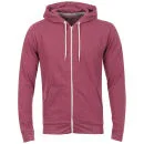 Brave Soul Men's Adrian Zip Through Hoody - Wine Marl - S - Wine Marl Afbeelding 1