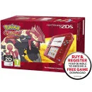 Nintendo 2DS Transparent Red + Pokémon Omega Ruby Afbeelding 1