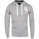 Ringspun Men's Zipa Hooded Sweat - Grey Marl - S - Grijs Afbeelding 1