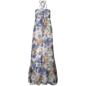 VILA Women's Jasmina Long Dress - Colour 2 - S Afbeelding 1