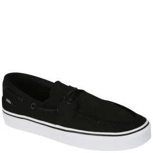 Vans Zapato Del Barco Canvas Deck Shoes - Black/True White - 3 - Black/True White Afbeelding 1