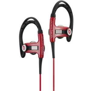 Monster Power Beats by Dr.Dre Sport In-Ear Headphones - Black/Red Afbeelding 1
