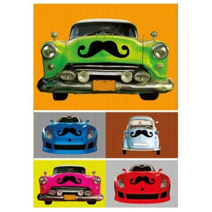 Car Moustache Magnet Afbeelding 1