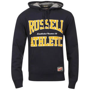 Russell Athletic Men's Coyne Hoody - Navy - S - Navy blauw Afbeelding 1