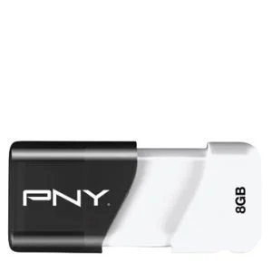 PNY Compact Black Attache 8GB USB 2.0 Flash Drive Afbeelding 1