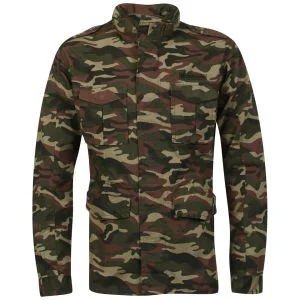 Ringspun Platoon Jasje voor Heren - Kaki Camouflage