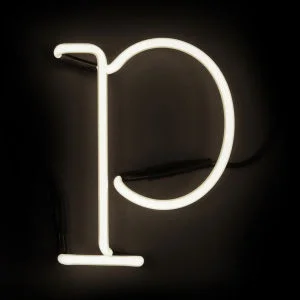 Seletti Neon Wall Light - Letter P Afbeelding 1
