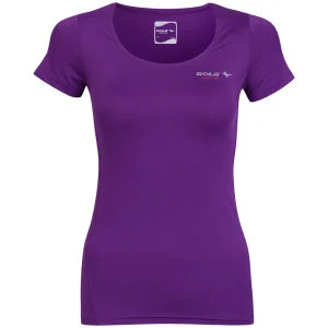 Gola Compressieshirt met Laag Uitgesneden Nek voor Dames - Paars - XS/8 - Paars Afbeelding 1