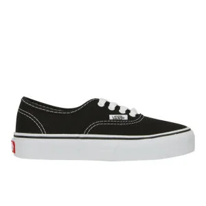 Vans Kids' Authentic Canvas Trainers - Black - 10 - - Afbeelding 1