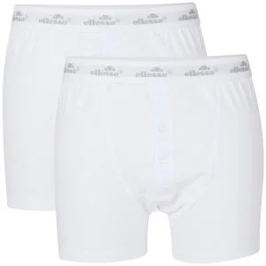 Ellesse Men's 2-Pack Boxers - White - M - Wit Afbeelding 1