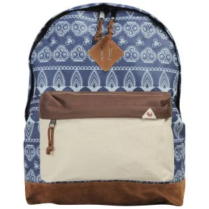 Bellfield Men's Javi All Over Batik Print Backpack - Pacific Blue Afbeelding 1