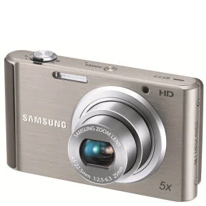 Samsung ST77 Compact Digital Camera (16MP, 5x Optical, 2.7Inch LCD) - Silver Afbeelding 1