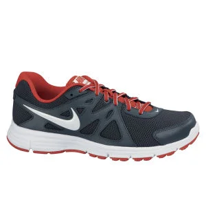 Nike Men's Revolution 2 Running Shoes - Charcoal/White/Red - 7 - Grey/White/Red Afbeelding 1
