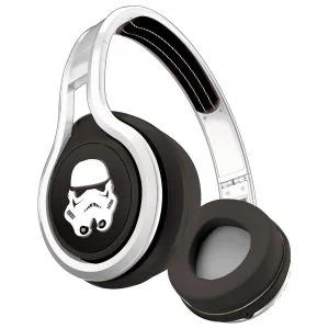SMS Audio by 50 Cent Street Wired Headphones Includes Passive Noise Cancellation - Star Wars Edition - Storm Trooper - Silver Afbeelding 1