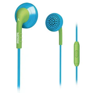 Philips Universal In-Ear Headset: Blue and Green