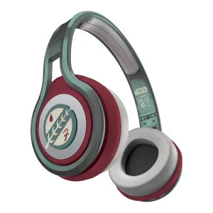 SMS Audio by 50 Cent Street Wired Headphones Includes Passive Noise Cancellation - Star Wars Edition - Boba Fett - Green/Brown Afbeelding 1