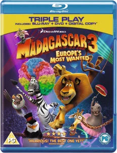 Madagascar 3: Europes Most Wanted - Triple Play (Blu-Ray, DVD en Digital Copy) Afbeelding 1