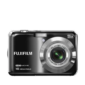 Fujifilm FinePix AX650 Compact Digital Camera (16MP, 5x Optical Zoom, 2.7 Inch LCD) - Black Afbeelding 1