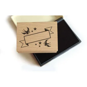 Lollipop Bookplate Stamp Set: Swallows Afbeelding 1