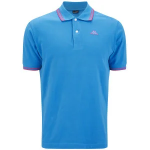 Kappa Men's Lamot Polo - Turquoise/Fuchsia - M - Turquoice/Fuschia Afbeelding 1