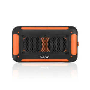 Veho Vecto Water Resistant Wireless Speaker with Integrated 6000mah Phone/Tablet Charger - Sports Orange Afbeelding 1