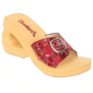 Skechers Women's Sandals - Burgundy - 4 - Rood Afbeelding 1