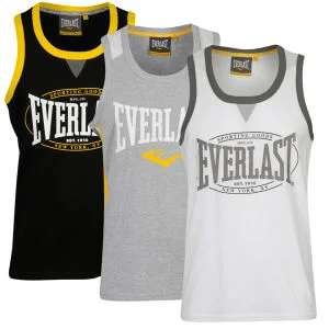 Everlast Men's 3-Pack Vest - Black and White/Grey Marl - S - Black/White/Grey Afbeelding 1