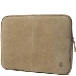 dbramante1928 Leather Netbook Case 11 Inch - 12 Inch - Beige Suede and Brown Piping Afbeelding 1