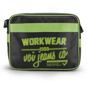 Voi Men's Worker Airliner Bag - Black/Lime Afbeelding 1