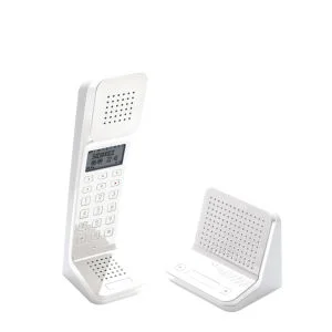 Swissvoice L7 Cordless Digital Designer Telephone with stand alone Answer Machine and Intercom Base - White Afbeelding 1