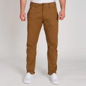 Brave Soul Men's Wave Chinos - Tobacco - 30R - Tobacco Afbeelding 1