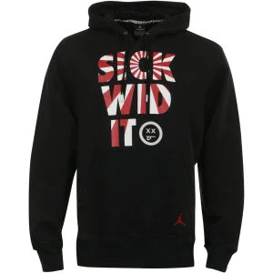 Men's Nike Sick Wid It Hooded Jumper - Black - S - Zwart Afbeelding 1