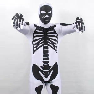 Morphsuits Skeleton White - M - Skeleton White Afbeelding 1
