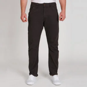 Brave Soul Men's Wave Chinos - Charcoal - 30R - Charcoal Afbeelding 1